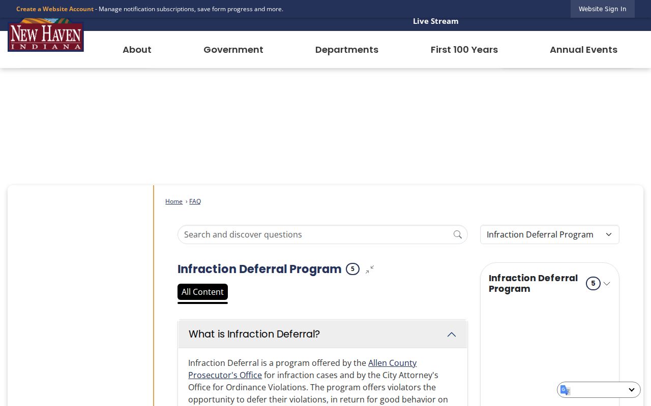 New Haven official FAQ