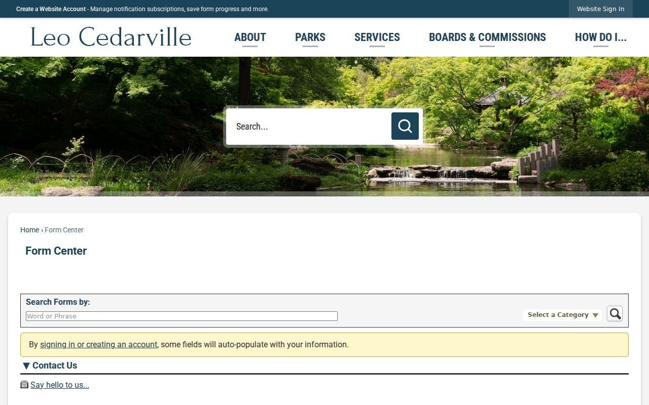 Leo-Cedarville court records compared with town Form Center
